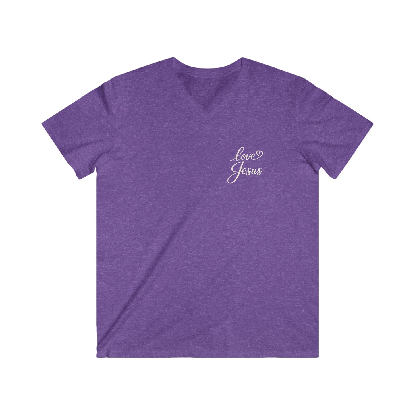 PET DOGS LOVE JESUS - V-NECK PREMIUM T-SHIRT