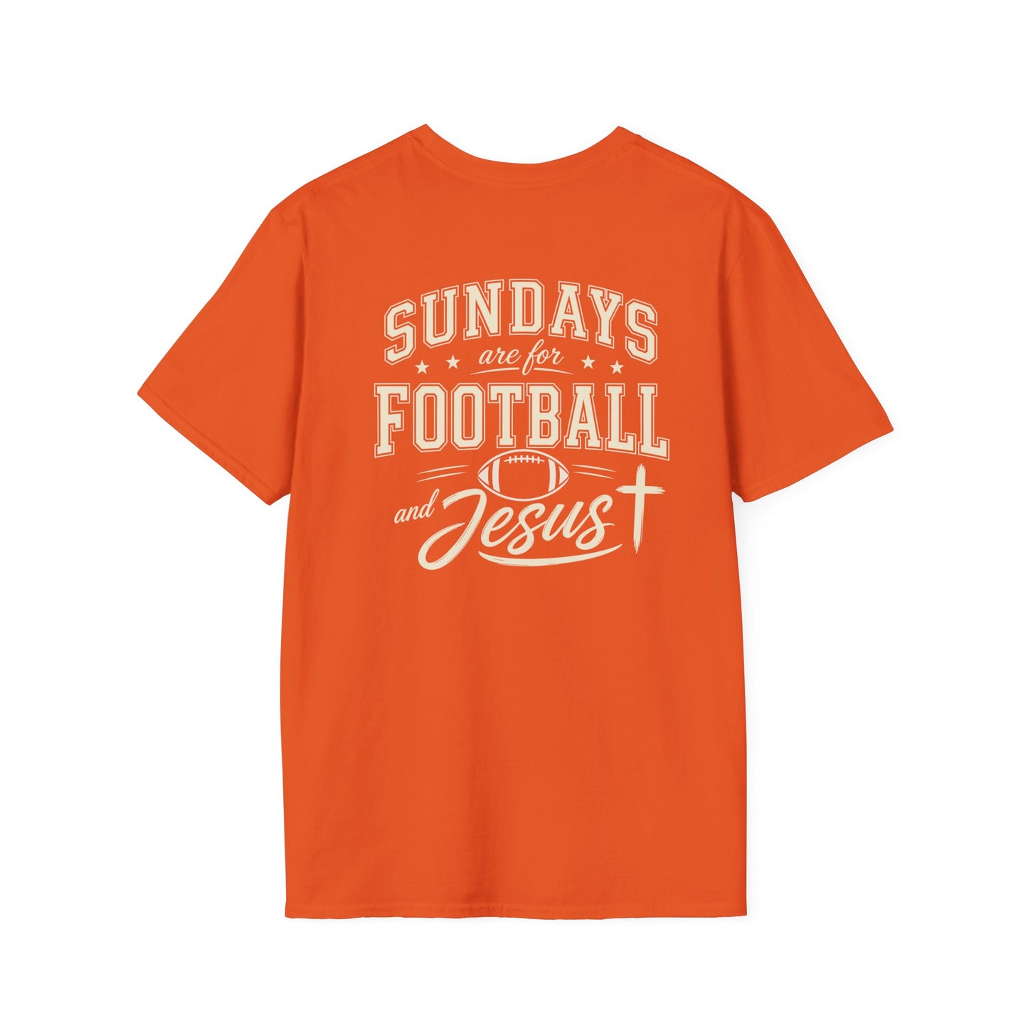 SUNDAYS ARE FOR FOOTBALL AND JESUS - PREMIUM T-SHIRT