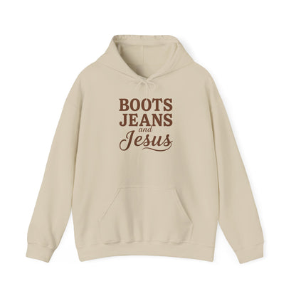 BOOTS JEANS JESUS - MEDIUM-HEAVY WEIGHT HOODIE
