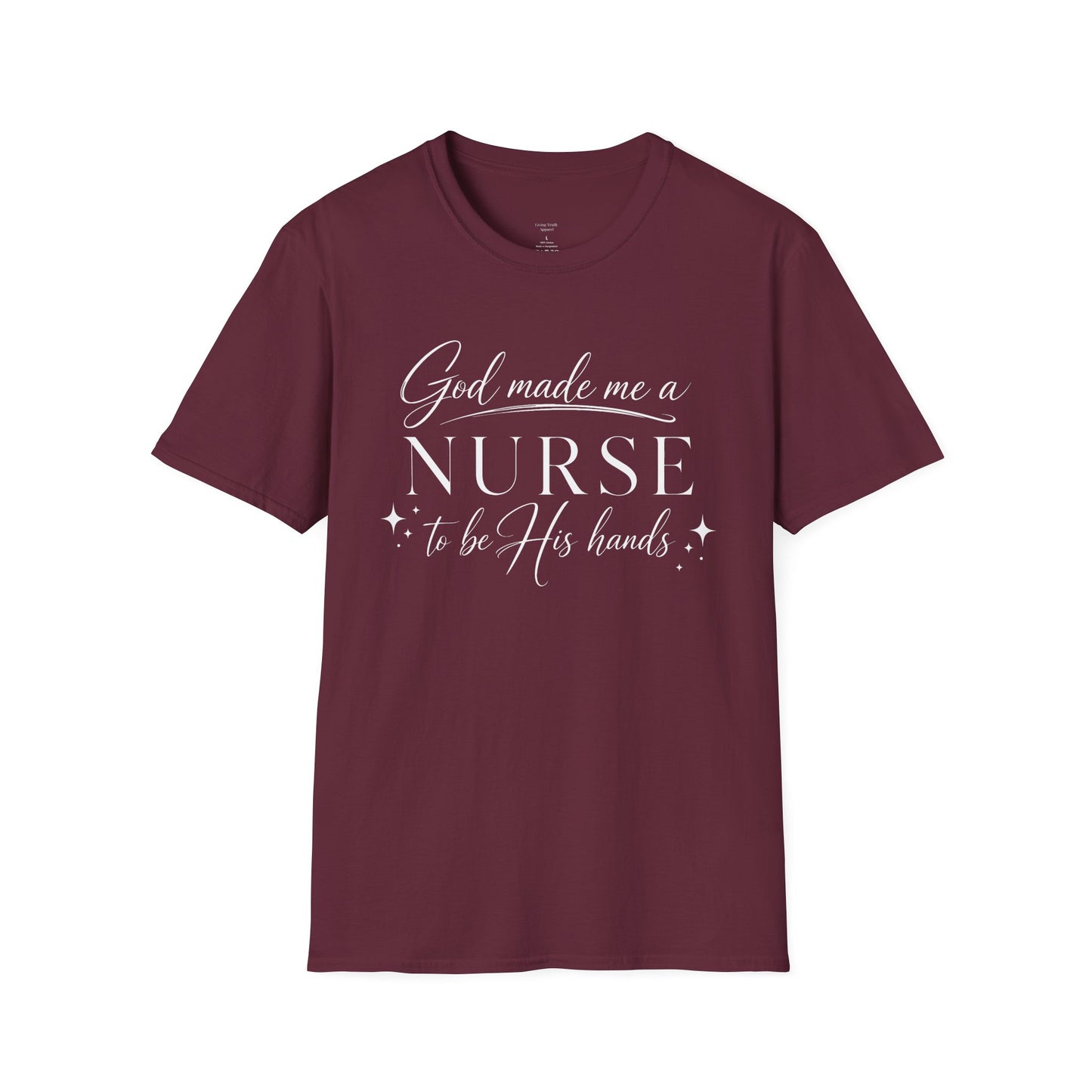 GOD MADE ME A NURSE - PREMIUM T-SHIRT