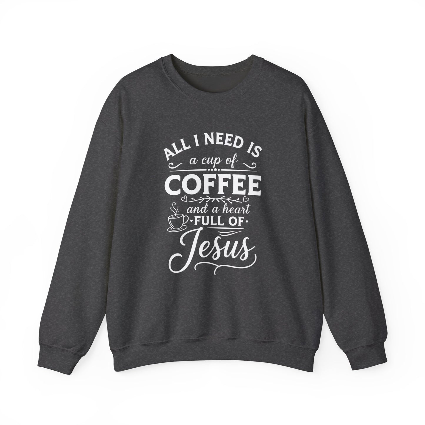 HEART FULL OF JESUS - MEDIUM-HEAVY WEIGHT SWEATSHIRT