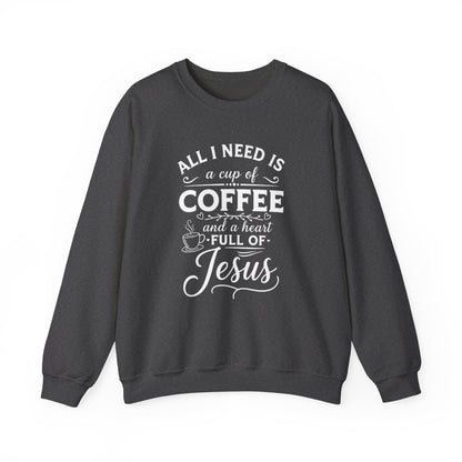HEART FULL OF JESUS - MEDIUM-HEAVY WEIGHT SWEATSHIRT