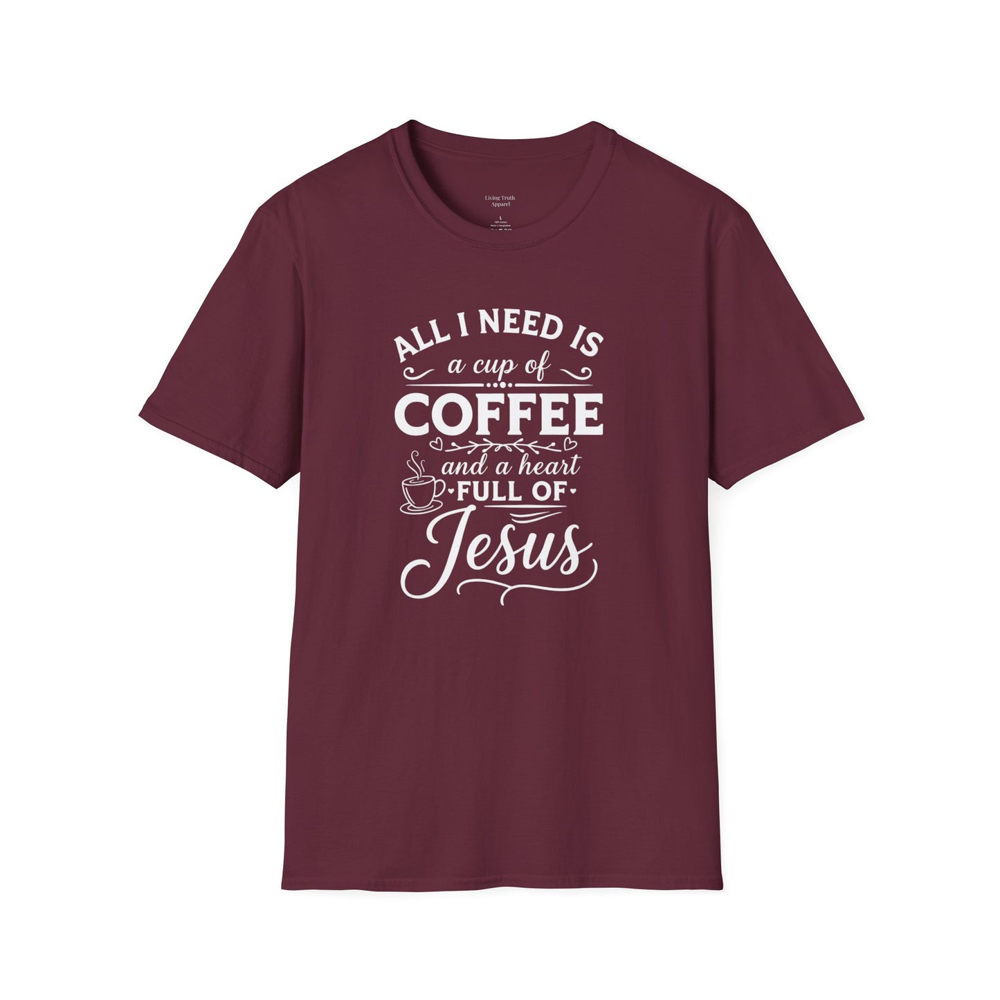 COFFEE AND JESUS - PREMIUM T-SHIRT