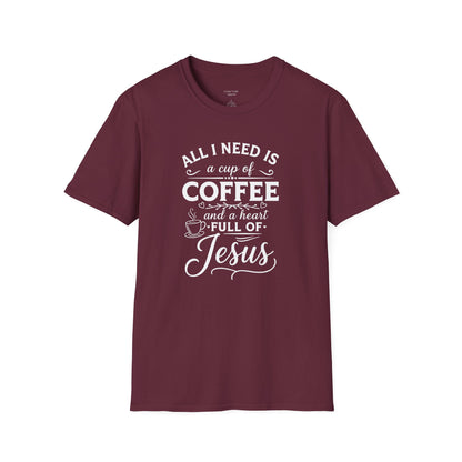 COFFEE AND JESUS - PREMIUM T-SHIRT