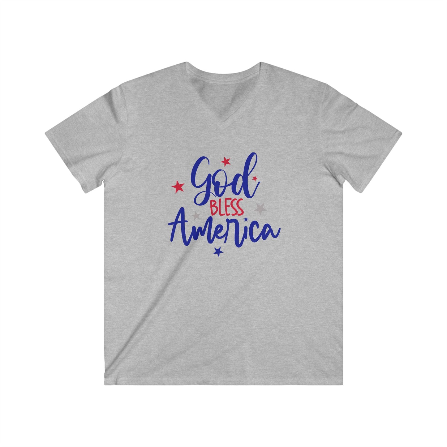 GOD BLESS AMERICA - V-NECK PREMIUM T-SHIRT