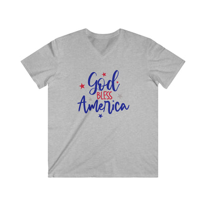 GOD BLESS AMERICA - V-NECK PREMIUM T-SHIRT